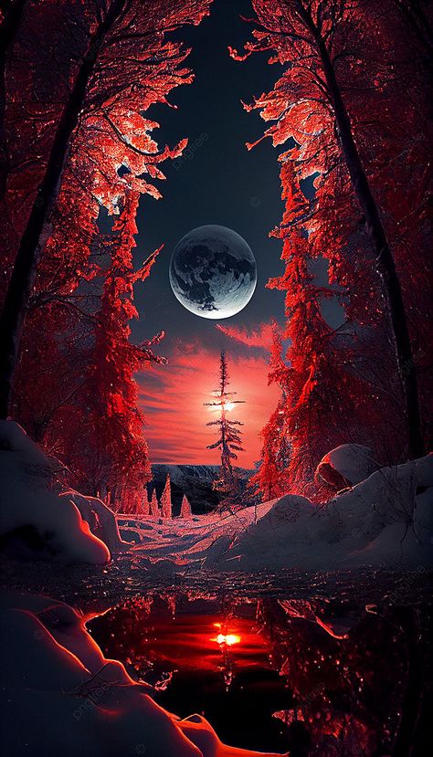 Fond De Paysage De Nuit De Lune De Forêt Dhiver Begaraund Photo, Dreams Background, Fantasy World Illustration, Fantasy Night, Night Wallpaper, Scenery Photography, Dark Nature Aesthetic, Landscape Photography Nature, Night Landscape