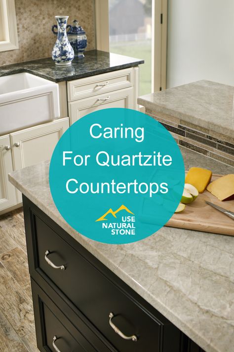 Caring For Quartzite Countertops - Use Natural Stone Cleaning Quartzite Countertops, How To Clean Quartzite Countertops, Kitchen Countertops Concrete, Concrete Countertops White, Quartzite Counters, Silestone Countertops, Concrete Countertops Kitchen, Engineered Quartz, Diy Concrete Countertops