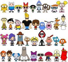 Old School Cartoons The 90s, Cartoon Network Viejo, 90s 2000s Cartoons, Cartoon Network 90s, 90s Characters, 90s Cartoon Characters, Cartoon Network Characters, Old Cartoon Network, 2000s Art