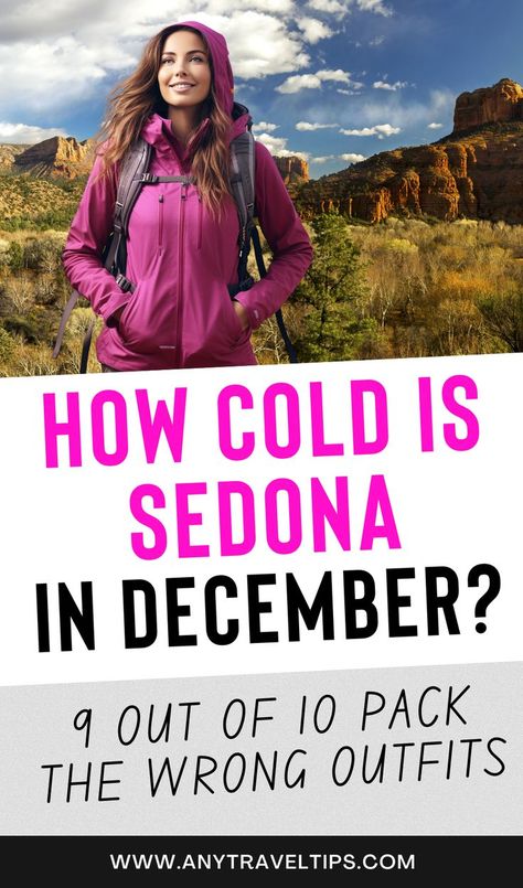 What to wear in Sedona in December/early winter? Please, do not make the most common packing mistakes! Read our outfit tips, packing tips, weather insights (is it cold? does it snow), hiking tips and the best things to do (hint: it's a jeep tour!!) Sedona Hiking Outfit, Sedona Arizona Travel, December Weather, Arizona Winter, Snow Hiking, December Outfits, Outfit Tips, Arizona Hiking, Hiking Outfit Winter