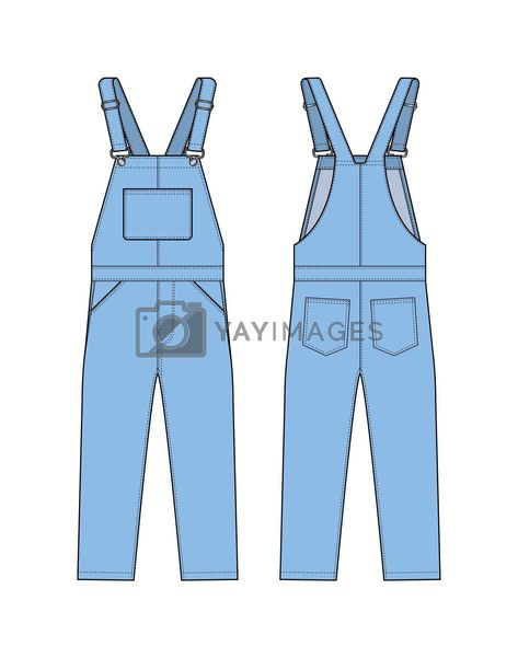 Overall Illustration, Dungarees Illustration, How To Draw Overalls, Jumpsuit Illustration, Overall Shorts Outfit, Hslot Outfit, Jumpsuit Jeans, Jumpsuit Pattern Sewing, Halloween Clown