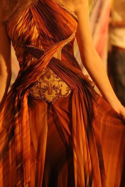 Fantasy Dress, Fantasy Clothing, Fantasy Fashion, Orange Dress, Aphrodite, Larp, Costume Design, Beautiful Dresses, A Woman