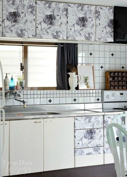 s transform your kitchen cabinets without paint 11 ideas , kitchen cabinets, kitchen design, Cover them with pretty contact paper Ikea Coffee Table, Cabinets Makeover, Rental Kitchen, Kitchen Cabinets Makeover, Cabinet Makeover, Diy Kitchen Cabinets, Kitchen Marble, Contact Paper, Kitchen Paint