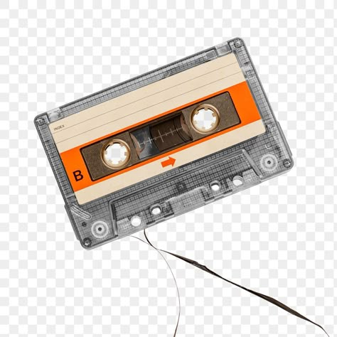 Retro Music Art, Tape Music, Retro Elements, Photo Elements, Collage Material, Tape Sticker, Tape Design, Vintage Png, Magazine Collage