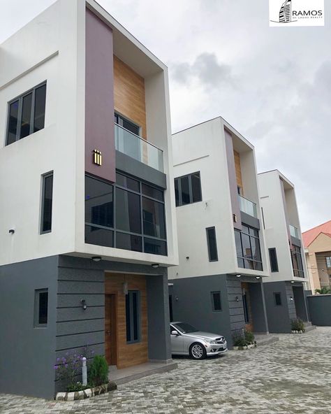 3d Elevation Design, Row House Design, Unique Bathroom Design, Duplex For Sale, 3d Elevation, Residential Building Design, Duplex Design, Townhouse Designs, Dream Life House