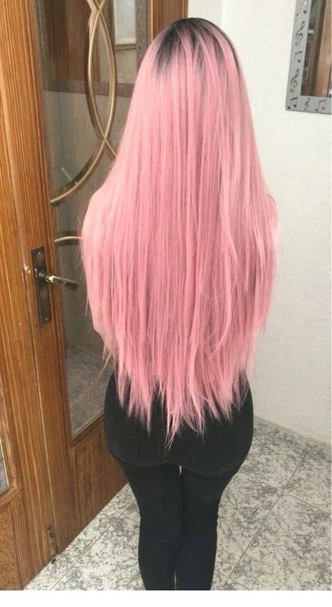 Pink Hair Ideas, Brown Ombre Hair Color, Long Pink Hair, Best Ombre Hair, Brown Ombre Hair, Pastel Pink Hair, Hair Color Pastel, Ombre Hair Color, Rose Pastel