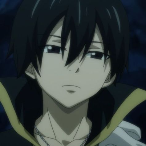 Zeref Fairy Tail, Boys With Black Hair, Zeref Dragneel, Villain Character, Anime Black Hair, Hair Icon, Anime Fairy, Fairy Tail Anime, Old Anime