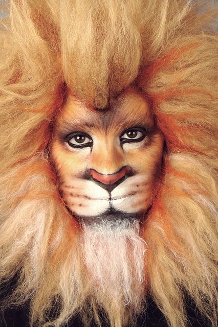 Lion (self portrait) | Flickr - Photo Sharing! Karneval Costume, Lion Face Paint, Lion Makeup, Animal Face Paintings, Lion Witch Wardrobe, Lion King Costume, Make Carnaval, Animal Makeup, Face Mask Aesthetic