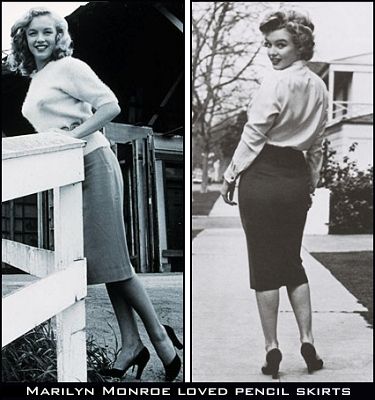 In the 40s, the ladies wore their pencil skirts to work for the most part, ... and sweaters Marylin Monroe Outfits, Pictures Of Marilyn Monroe, Monroe Outfits, Hairstyles For Women In Their 40s, Marilyn Monroe Fashion, Eye Cream For Dark Circles, Trendy Sewing, Norma Jeane, Hairstyles Over 50