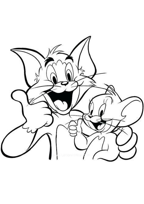 Tom And Jerry Coloring Pages, Tom And Jerry Coloring, Tom And Jerry Drawing, Desenho Tom E Jerry, Tom And Jerry Pictures, Tom Et Jerry, Tom Y Jerry, Cat And Mouse, Disney Art Drawings