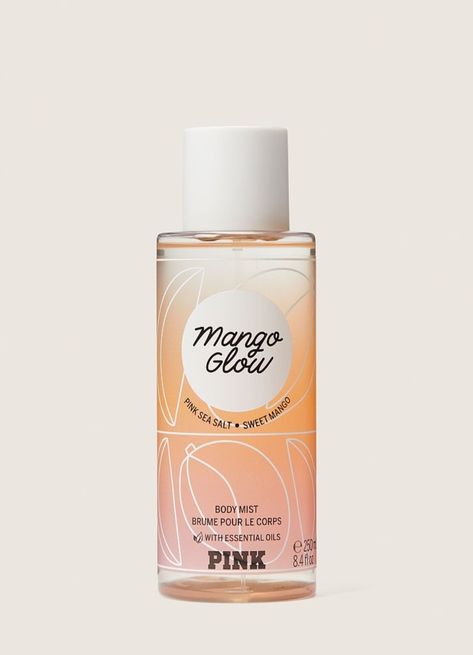 Victoria's Secret Pink Mango Glow Body Mist Alien Perfume, Victoria's Secret Perfume, Victoria Secret Body Mist, Victoria Secret Lotion, Pink Perfume, Shower Skin Care, Body Shower, Victoria Secret Body, Body Skin Care Routine