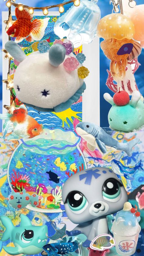 Lps Wallpaper Iphone, Japan Cute Wallpaper, Lps Wallpaper Aesthetic, Littlest Pet Shop Wallpaper, Lps Plushies, Sea Creature Wallpaper, Lps Wallpaper, Sea Creatures Wallpaper, Lps Pfp