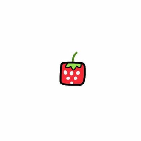 Strawberry Drawing Simple, Strawberry Drawing, Cute Small Drawings, Pic Beautiful, Mini Doodle, Doodle Tattoo, Drawing Simple, Small Drawings, Cute Paintings