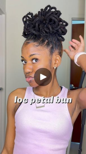 1.1K views · 1.6K reactions | loc petal bun.  this style is easy, but so tedious (excuse the excess sunscreen) #locs #locpetals #locpetalbun #locstyles #locstylesforwomen #locnation #loc #womenslocs #lochairstyles #loclife #loc | suh•nigh•yuh | PARTYNEXTDOOR · No Chill (Slowed) Locs Petals Styles, Locs Bun, Faux Loc Petal Bun, Petal Ponytail Locs, Petal Buns Locs, Loc Bun, Petal Bun Locs, Loc Petal Styles, Low Loc Petal Bun