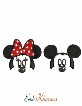 Minnie Mouse Embroidery Design, Minnie Mouse Embroidery, Disney Embroidery Patterns, Minnie Embroidery, Disney Embroidery Designs, Mix Cartoon, Mickey Embroidery, Embroidery Blanket, Mickey Mouse Embroidery