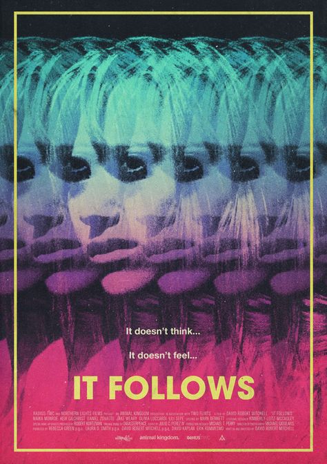 It Follows (2014) [1500 x 2128] It Follows Poster, It Follows Movie, Movie Techniques, Feminist Movies, It Follows, Blow Pops, Halloween Movie Night, Best Movie Posters, Horror Movie Icons