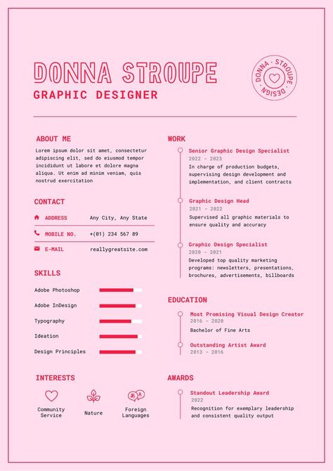 Cool Cv Creative Cv, Fashion Cv Template, Cv 2023 Design, Creative Resume Design Layout, Aesthetic Resume Design, Fun Resume Design, Creative Cover Letter Design, Creative Cvs Design, Resume Ideas Creative