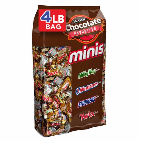 MARS Chocolate Minis Size Easter Candy Bars Variety Mix 67.2-Ounce 240-Piece Bag Chocolate Mars, Office Candy Bowl, Easter Candy Bar, Caramel Cookies Bars, Halloween Candy Bar, Mars Chocolate, Snickers Candy Bar, Snickers Chocolate, Snickers Candy