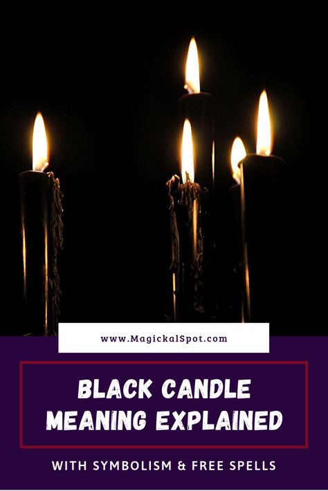 Black Candle Magic, Black Candles Magic, Truth Spells, Learn Witchcraft, Black Candle Spells, Candles Magic, Book Witch, Candle Meaning, Candle Color Meanings