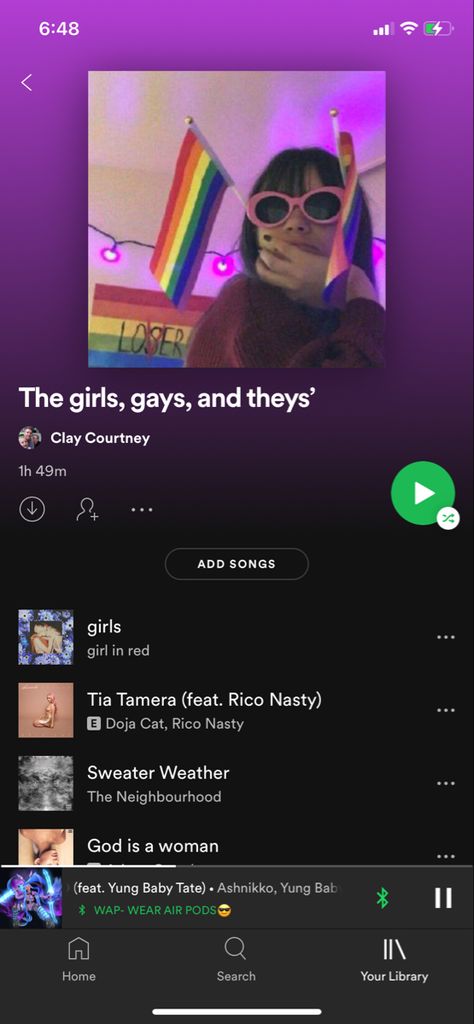 Lesbian Playlist Songs, Lesbian Spotify Playlist Cover, Love Music Spotify, Lgbtq Bio Ideas, Gay Spotify Playlist Cover, Gay Playlist Photo Covers, Pride Playlist, Lgbtq Playlist, Lgbtq Songs