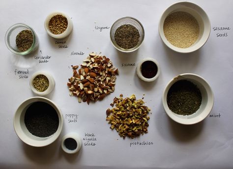 Dukkah Recipe: The Egyptian Spice Blend You'll Love - My Jewish Learning Dukkah Recipe, Jewish Foods, Spice Rubs, Jewish Learning, Jewish Food, Spiced Pecans, Roast Beef Recipes, Nigella Seeds, Homemade Cooking