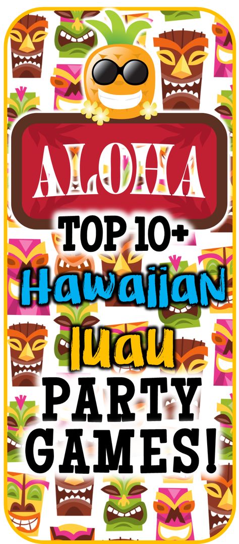 Hawaiian Party Games, Kids Luau Parties, Hawai Party, Luau Games, Party Games To Play, Luau Party Games, Kids Luau, Beach Party Games, Teen Party Games