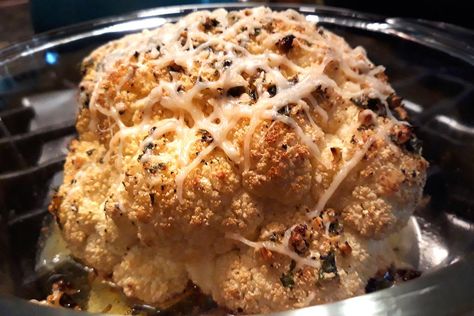 Easy Baked Cauliflower, Garlic Parmesan Cauliflower, Italian Cauliflower, Side Veggies, Easy Veggies, Cauliflower Baked, Baked Cauliflower Recipe, Easy Cauliflower Recipes, 30seconds Food