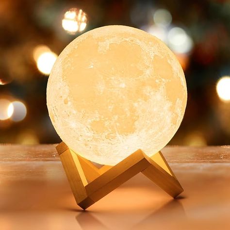 room decor 3d Moon, Diy Decoration Ideas, Cozy Lighting, Moon Lamp, Lighting Bedroom, Mood Lighting, Night Light Lamp, Mood Light, Bedroom Lamps