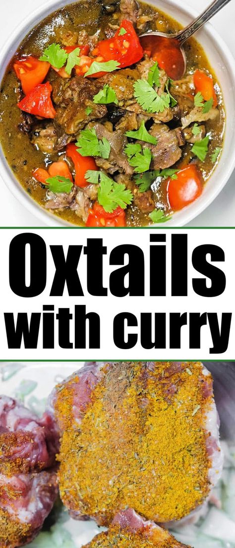 Best oxtail curry recipe! How to cook oxtail to tender with a ton of flavor with Indian spices and seasonings. Serve with rice or plain. Curry Oxtail Recipes, Oxtail Curry Recipe, Curry Oxtails, Oxtail Recipes Jamaican, Oxtail Curry, Curry Seasoning, Oxtail Recipes, Curry Dishes, Hearty Dinner