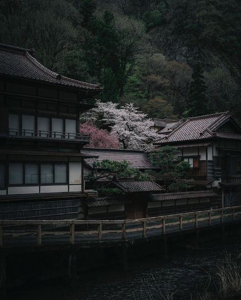 Edo Japan Aesthetic, Japanese Forest Aesthetic, Japan Village Aesthetic, Japanese Home Aesthetic, Japan Forest Aesthetic, Rural Japan Aesthetic, Japanese Town, Japanese Village, Scary Houses