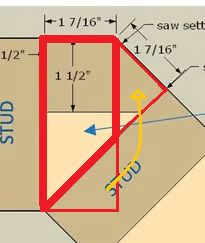 Framing Angled Walls, Door On Angled Wall, Drum Studio, Scissor Truss, Angled Wall, Drums Studio, Degree Wall, Blueprint Drawing, Skill Saw