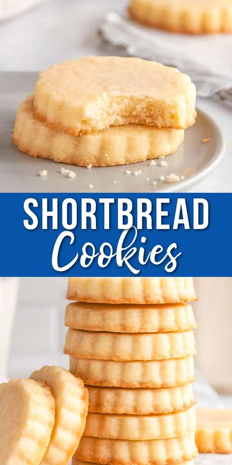 Mini Shortbread Cookies, Biscuit Cookies Recipe, Plain Cookie Recipe, Shortbread Sugar Cookie Recipe, Best Shortbread Cookie Recipe, Easy Shortbread Cookie Recipe, Butter Shortbread Cookies, Best Shortbread Cookies, Homemade Shortbread