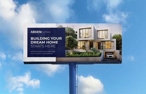 Construction Billboard Template Billboard Construction Design, Property Billboard Design, Construction Billboard Design, Construction Hoarding Design, Hoarding Design Advertising, Bilbord Design, Construction Banner Design, Real Estate Billboard Design, Billboard Design Inspiration