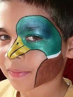 Best Face Painting, Animal Face Paintings, Face Painting Ideas, Face Paint Ideas, Paint Face, Face Paint Kit, Kids Face Paint, Duck Face, Face Painting Designs