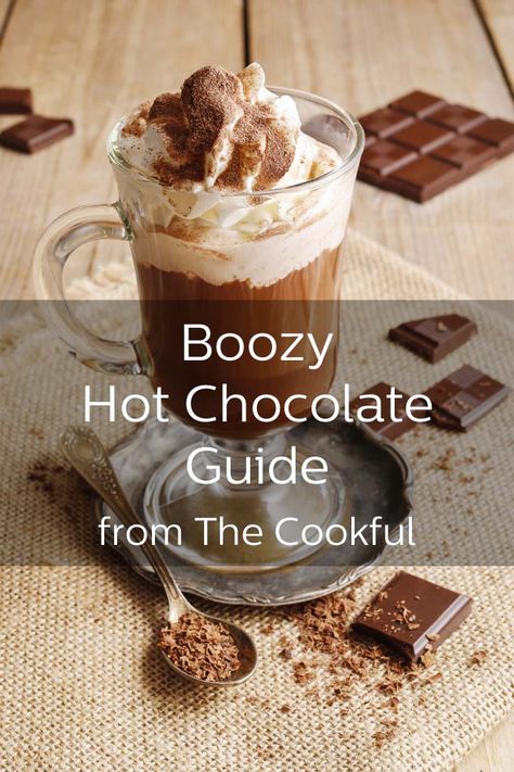 Grown Up Hot Chocolate, Hot Chocolate Drinks With Alcohol, Bonfire Drinks, Alcohol Chocolate, Hot Chocolate Cocktail, Boozy Hot Chocolate, The Best Hot Chocolate, Spiked Hot Chocolate, Best Hot Chocolate