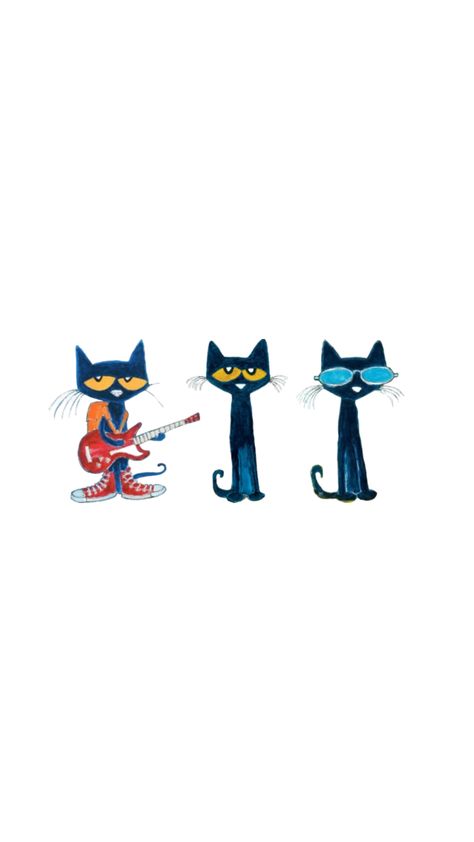 Pete The Cat Background, Pete The Cat Wallpaper Iphone, Pete The Cat Tattoo, Pete The Cat Wallpaper, Pete The Cat Christmas, Pete The Cat Art, Cat Collage, Spiderman Art Sketch, Cat Background