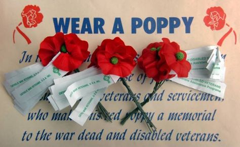 Veterans Day - Poppies Veteran Celebration Of Life, Veterans Day Hallway Decorations, Diy Veterans Day Crafts, Poppies For Veterans Day, Gifts For Veterans Day, Veterans Day Gifts From Kids, Diy Veterans Day Gifts, Veterans Day Luncheon Ideas, Veterans Day Decorations Diy