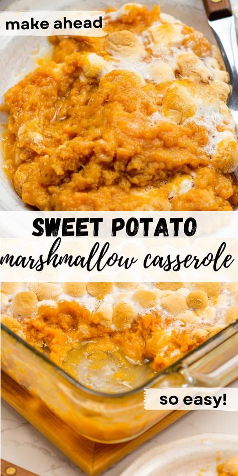 Can Yams Recipe, Canned Sweet Potato Casserole, Canned Sweet Potato Recipes, Sweet Potato Marshmallow Casserole, Sweet Potato Casserole With Marshmallows, Sweet Potatoes With Marshmallows, Canned Yams, Best Sweet Potato Casserole, Best Sweet Potato