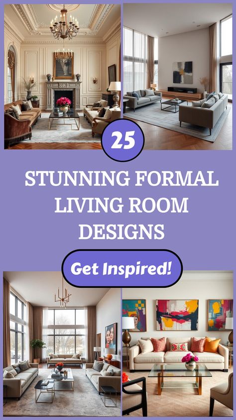 25 stunning formal living room designs with luxurious furniture and decor. Get inspired! Formal Living Room Decor Ideas, Modern Formal Living Room Ideas, Long Front Room Ideas, Small Parlor Room Ideas, Formal Living Room Alternative, Traditional Contemporary Living Room, Conversation Room Ideas, New Classic Living Room, Parlor Room Ideas