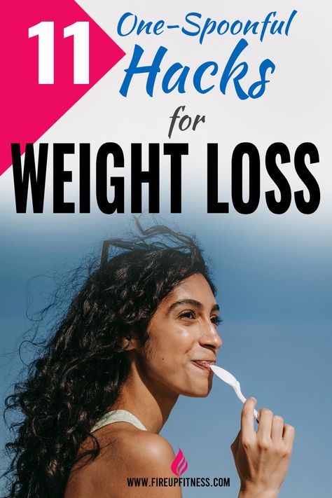 11 One-Spoonful Weight Loss Hacks to Lose Belly Fat. Make these weight loss hacks part of your diet to lose belly fat. Diet To Lose Belly Fat For Women, Fastest Way To Lose Belly Fat Woman, Diet Pills, Burn Belly Fat, Mindful Eating, Fat Burning Workout, Stubborn Belly Fat, Lose Belly Fat, Fat Burning