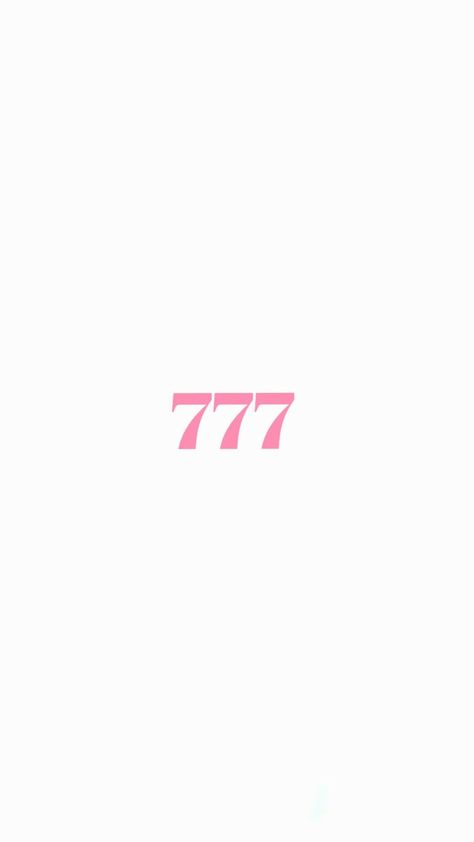 777 Pink, 777 Angel Number, Angel Number 777, Cork Bulletin Boards, Angel Number, Angel Numbers, Pink And White, Angel, Pink