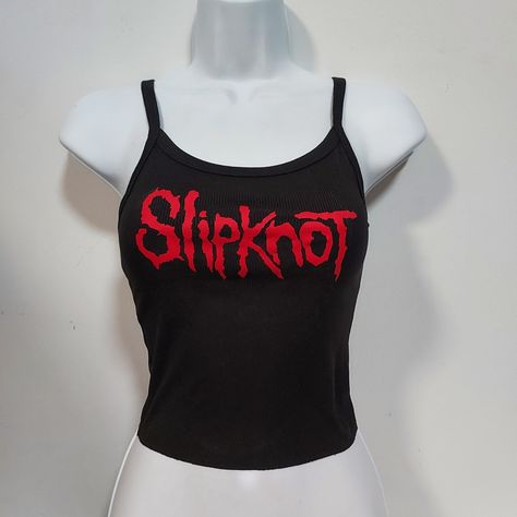 Emo Clothes Accessories, Slipknot Tank Top, 90s Grunge Outfits Summer, Goth Summer Clothes, Emo Cute Outfits, Thirteen Clothes, Alt Tank Top, Metal Head Outfits, Scene Shirts