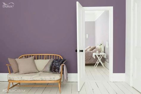 Like this colour. Dulux Twilight Cinders 2. Dulux White Cotton, Dulux Paint, Loft Bedroom, Wallpaper Paint, Wall Paint Colors, Paint Colours, Wall Paint, Fashion Room, House Painting