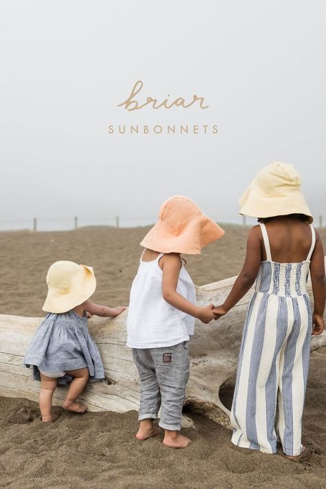 Briar Handmade sun bonnets! Perfect for summer 2019! #baby #kids Toddler Sun Hat, Baby Wardrobe, Kids Inspo, Vancouver Washington, Kids Tees, Baby Sun Hat, Kids Summer Fashion, Kids Trend, Baby And Toddler