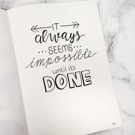 Stay motivated to accomplish your goals and crush your to do list with these inspirational quotes for your Bullet Journal! Inspirational Journal, Bullet Journal Page, Doodle Quotes, Bullet Journal Quotes, Bullet Journal Mood, Bullet Journal Aesthetic, Calligraphy Quotes, Bullet Journal Notebook, Hand Lettering Quotes