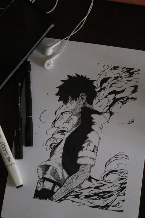 Dabi Painting, Dabi Sketch, Dabi Drawing, Dabi Tattoo, Wings Sketch, Best Anime Drawings, Cool Car Drawings, Anime Drawing Books, Animation Sketches