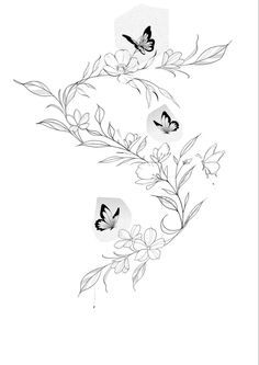 Butterfly’s And Flowers Tattoo, Flower And Butterfly Wrap Around Tattoo, Poppy Vine Tattoo, Vines And Butterfly Tattoo, Hand Wrap Tattoo, Butterflies And Flowers Tattoo, Arm Wrap Tattoo, Wrap Around Wrist Tattoos, Butterfly With Flowers Tattoo