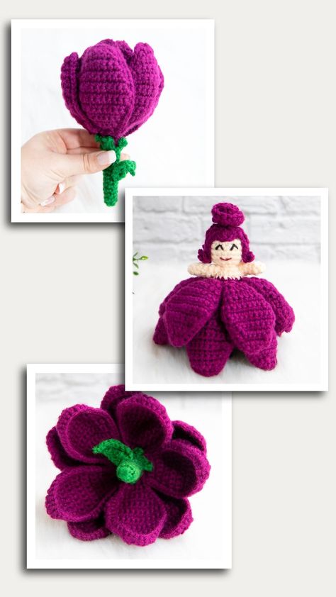 Reversible 2-in-1 Crochet Flower Doll Pattern Crochet Reversible, Flower Doll, Crochet Toys Free Patterns, Doll Patterns Free, Chicken Pattern, Crochet Toys Free, Tunisian Crochet Stitches, Crochet Animals Free Patterns, Crochet Stitches Tutorial