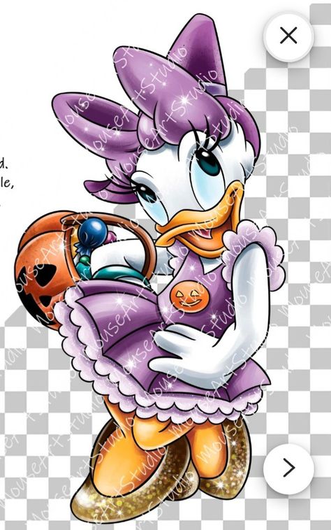 Disney Daisy Duck, Donald And Daisy Duck, Mickey Mouse Halloween, Beautiful Angels Pictures, World Wallpaper, Disney Sketches, Daisy Duck, Angel Pictures, Mickey Mouse And Friends