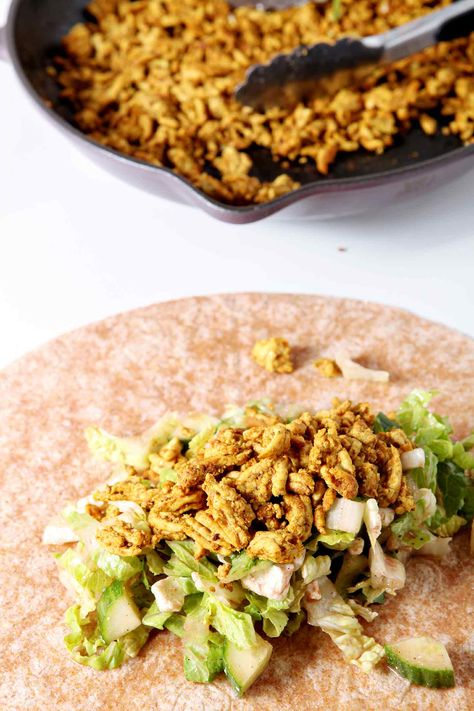 Ground Turkey Wraps Tortillas, Limited Ingredient Recipes, Homemade Greek Dressing, Turkey Wrap, Greek Dressing, Turkey Wraps, Tortilla Wrap, Turkey Salad, Salad Wraps